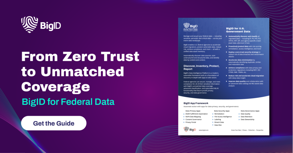 BigID for Federal Data - DoD DFARS Compliance 