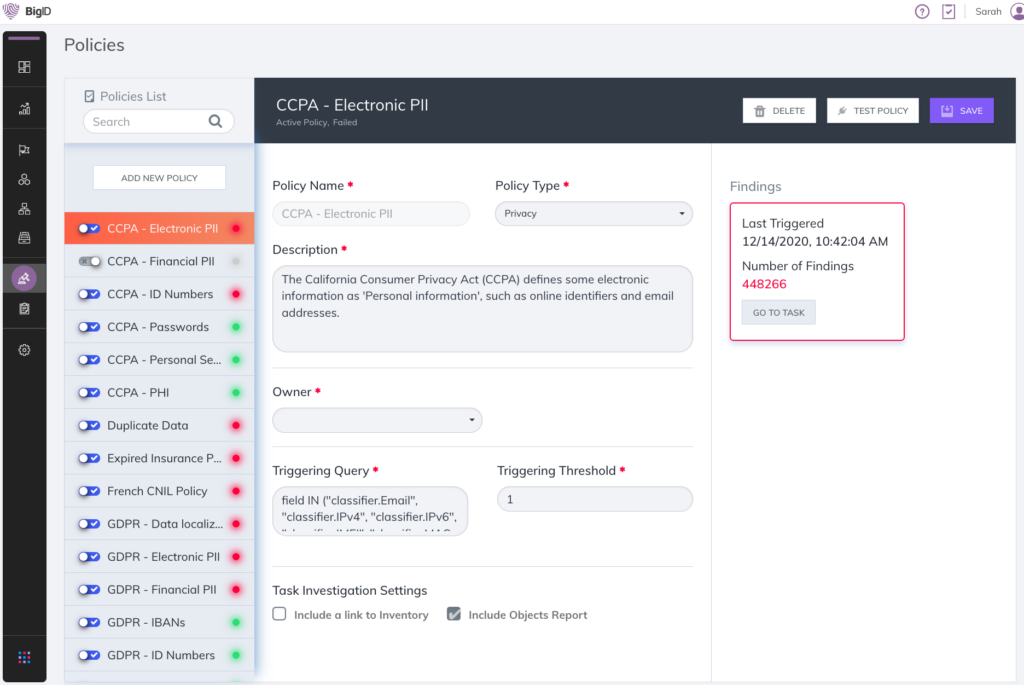 User interface screenshot